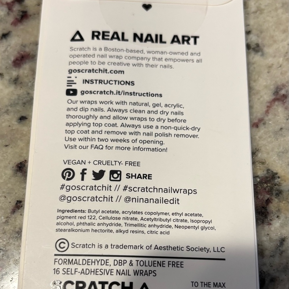 Scratch Nail Wraps - Picture 2 of 4